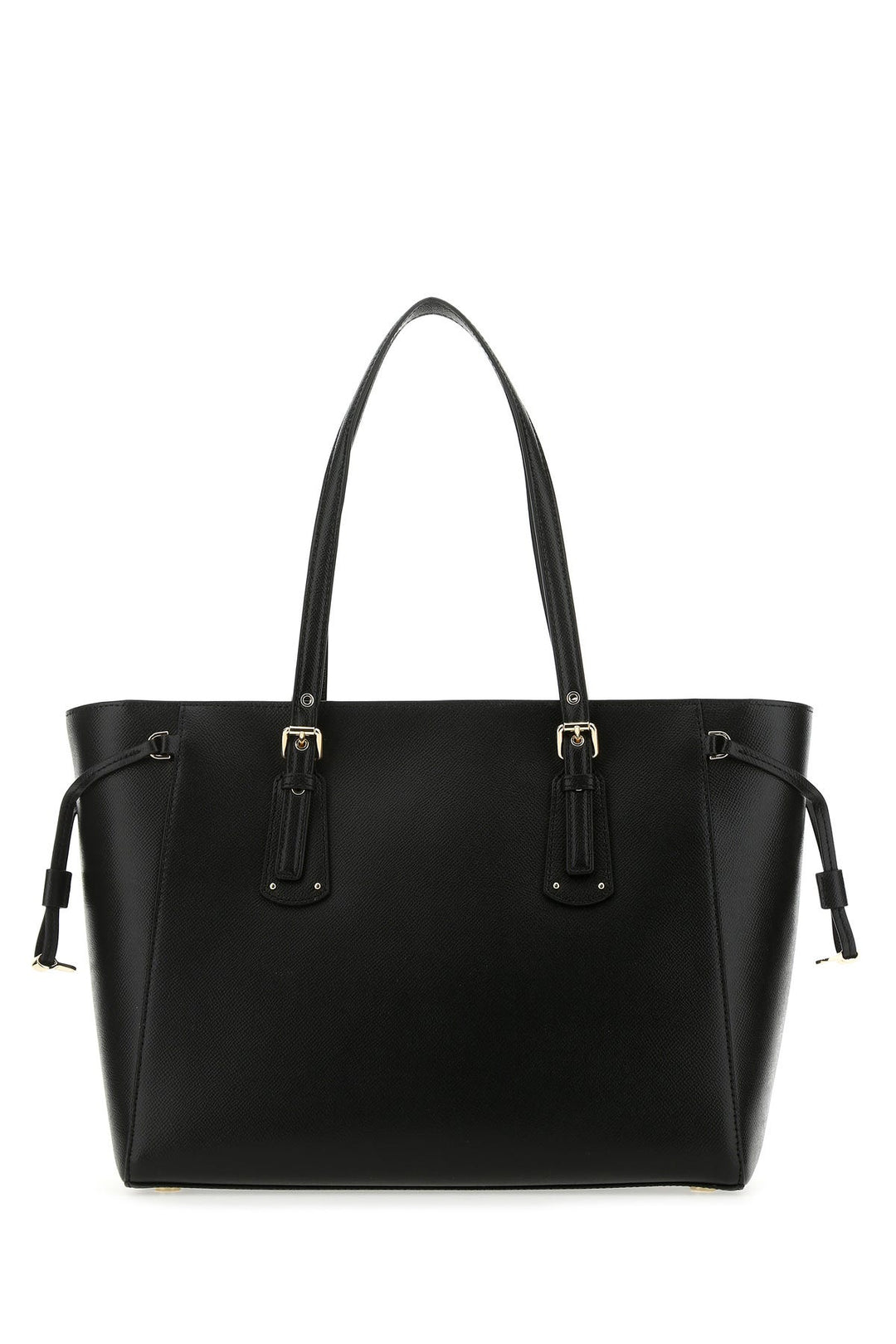 Black leather Voyager shoulder bag