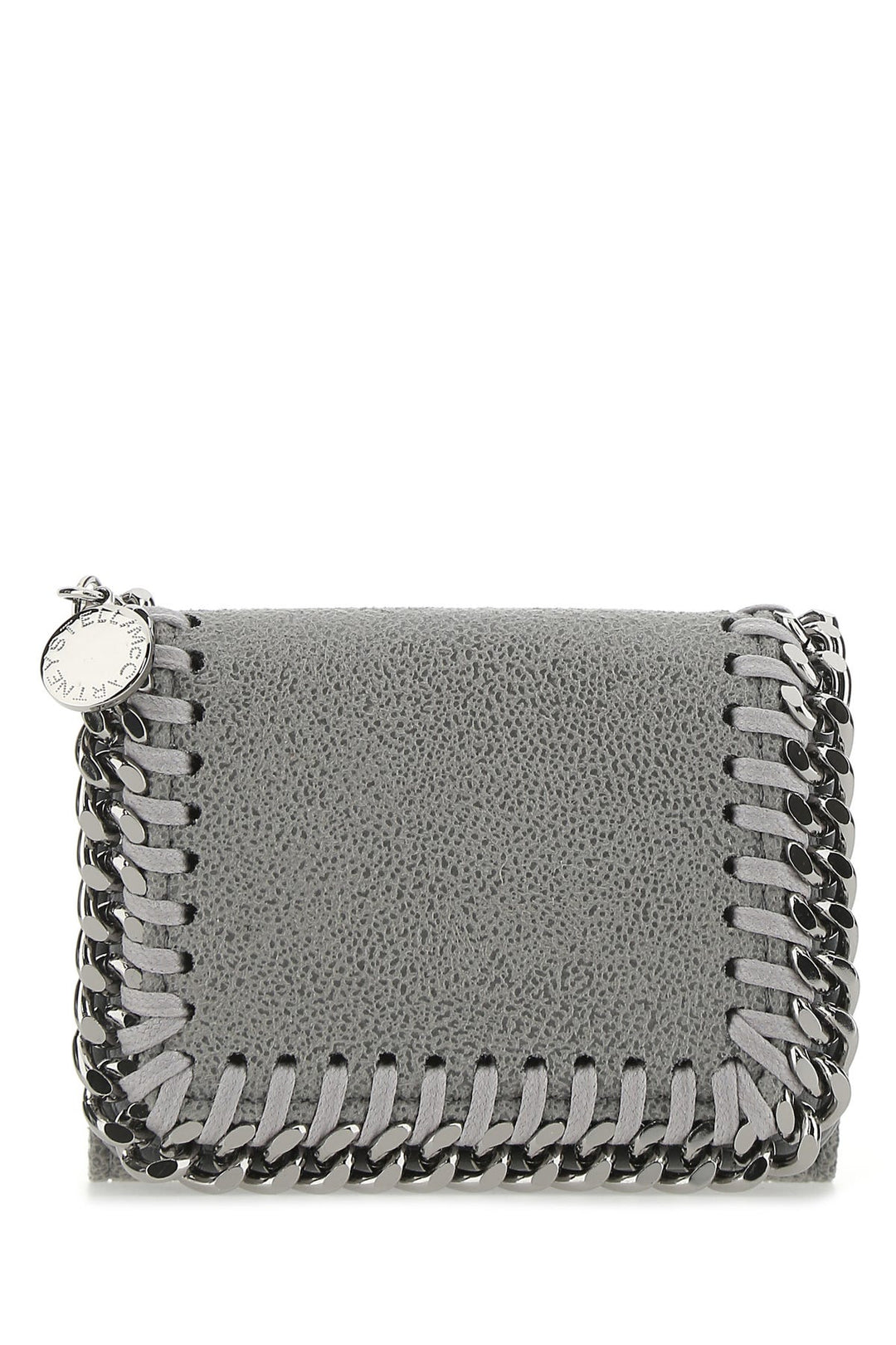 Grey shaggy deer mini Falabella wallet