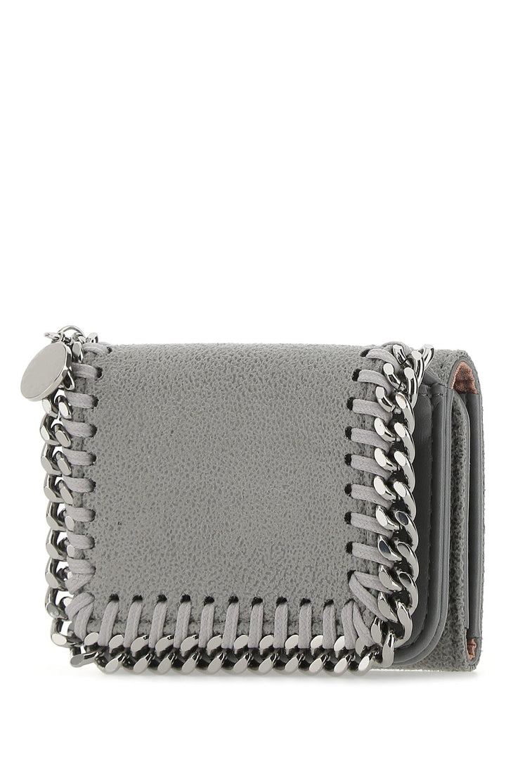 Grey shaggy deer mini Falabella wallet