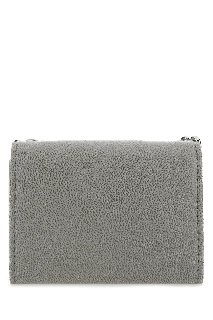 Grey shaggy deer mini Falabella wallet