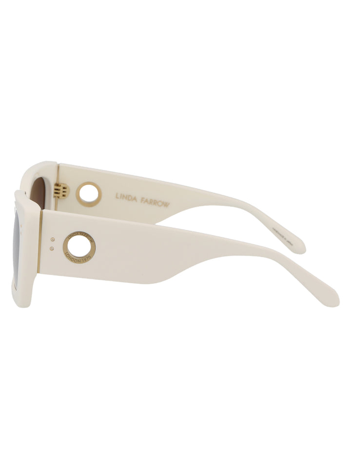 Linda Farrow SUNGLASSES - White | 720d8ec80a1e6ef090c30902d612c912dd134fb5