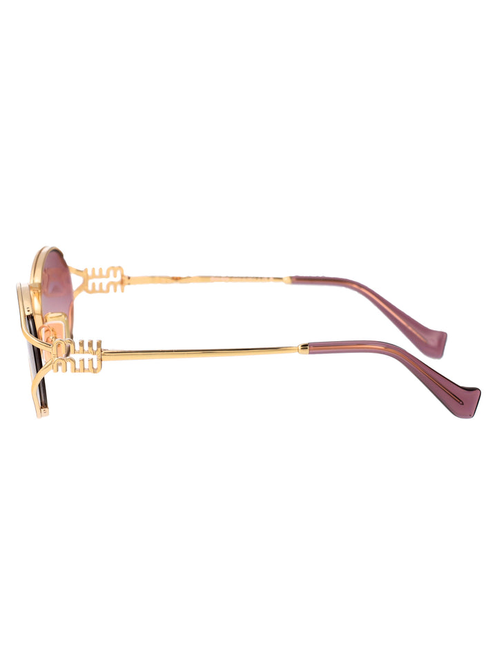 Miu Miu SUNGLASSES - Gold | 7296825d5da6d4ea294b811943510d0b1fb0a2e4