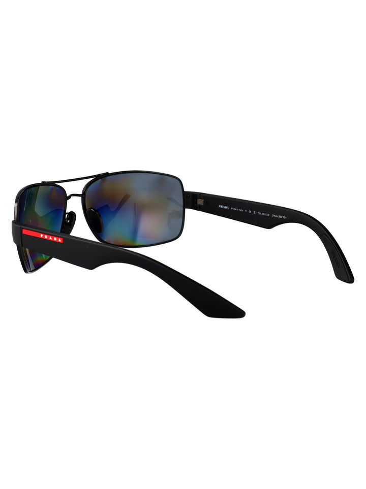 Prada Linea Rossa SUNGLASSES - Black | f8e630085e722bd953b96b193b3707aa5533961e