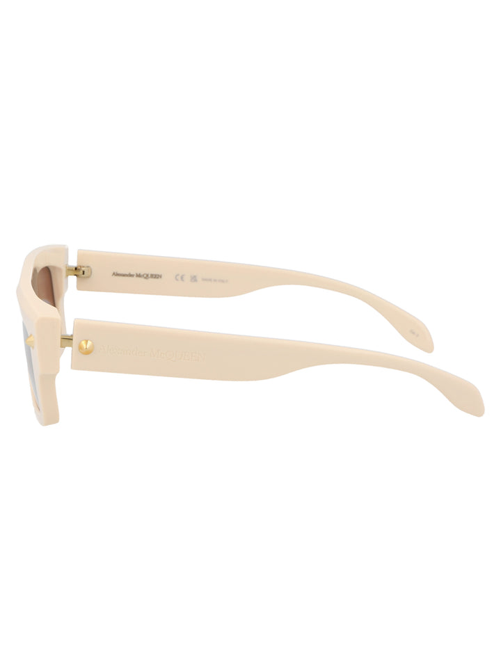 Alexander Mcqueen SUNGLASSES - Ivory | dc457c17ea30629ca2cdd3cd4905c01fdb3c1cc9