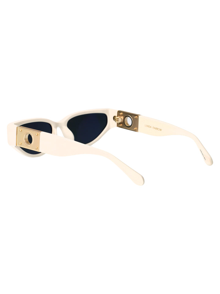 Linda Farrow SUNGLASSES - White | b89e67cec664e403f6a5a08e78dc06583654a216