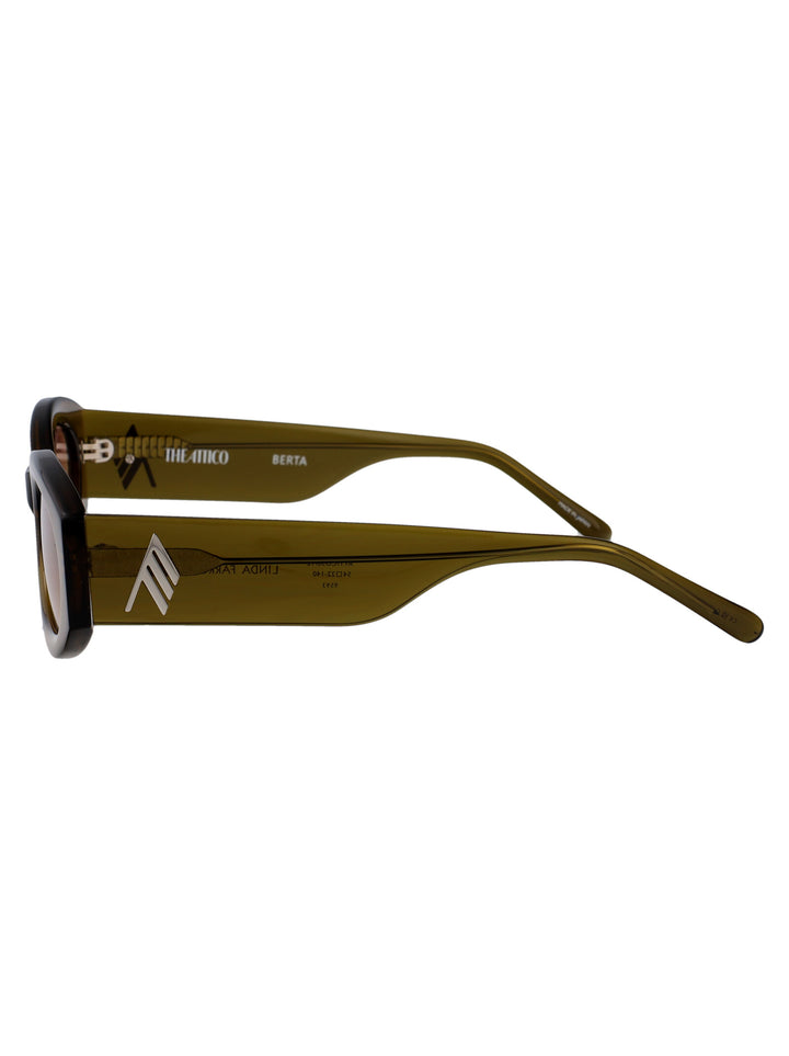The Attico SUNGLASSES - Green | 4e4b151ef603d95f2b9d584cc68625c3673e5dd4
