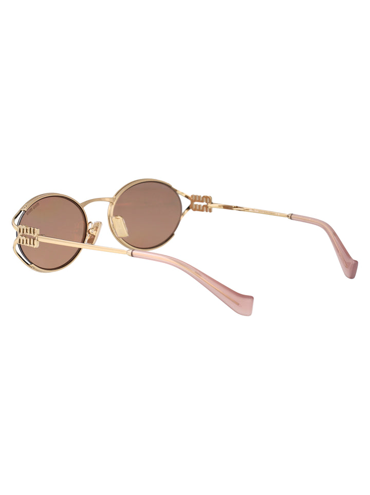 Miu Miu SUNGLASSES - Gold | a19f3a9d37586b78bbadfdaff420e28c8a220fa4