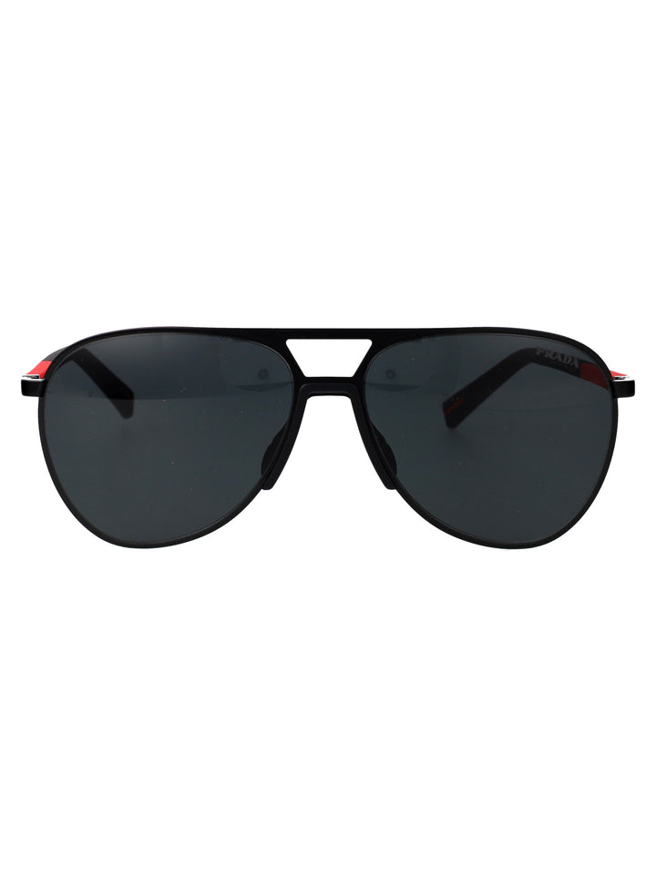Prada Linea Rossa SUNGLASSES - Black | 8bf6622e03e85ce5fd3105e121dc00e5f34a0298