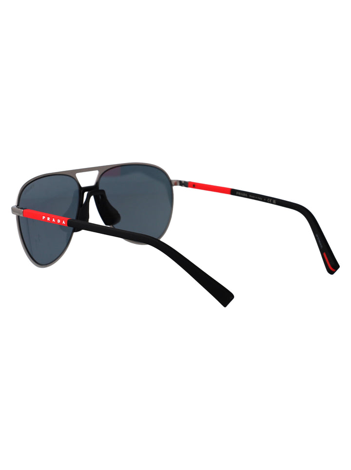 Prada Linea Rossa SUNGLASSES - Grey | 25953f0cb72edbf2089a9a24ce3ae1a8b6bb6f11