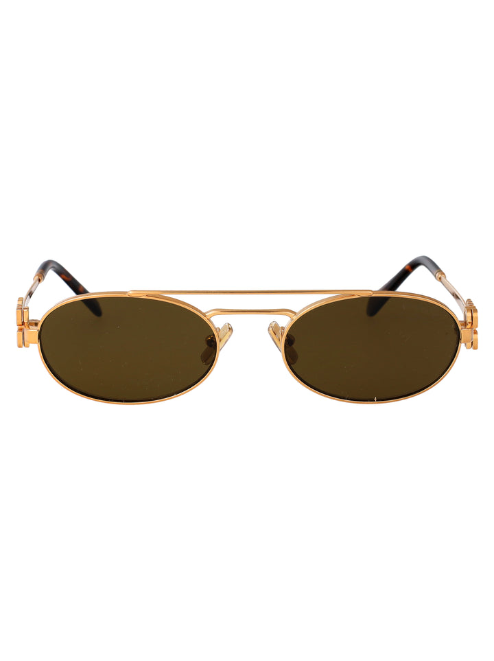 Miu Miu SUNGLASSES - Gold | 066dc1ae655dc1c32eac13970bf6b6ba05e61a79