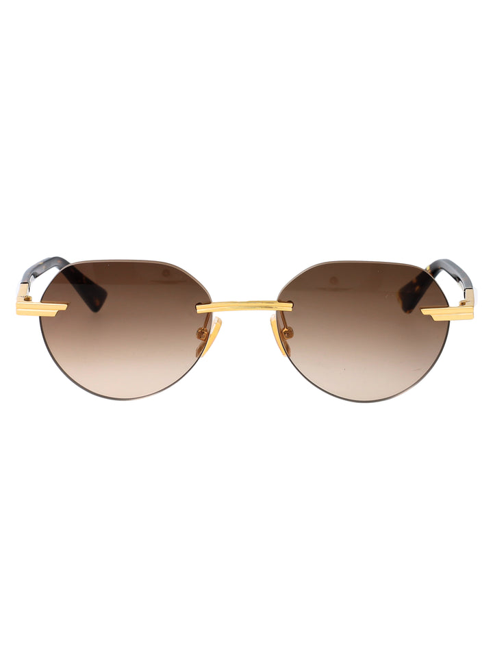 Bottega Veneta SUNGLASSES - Gold | d9d83a68ea18f2ec77ebb89d73d000eee1ea33e5