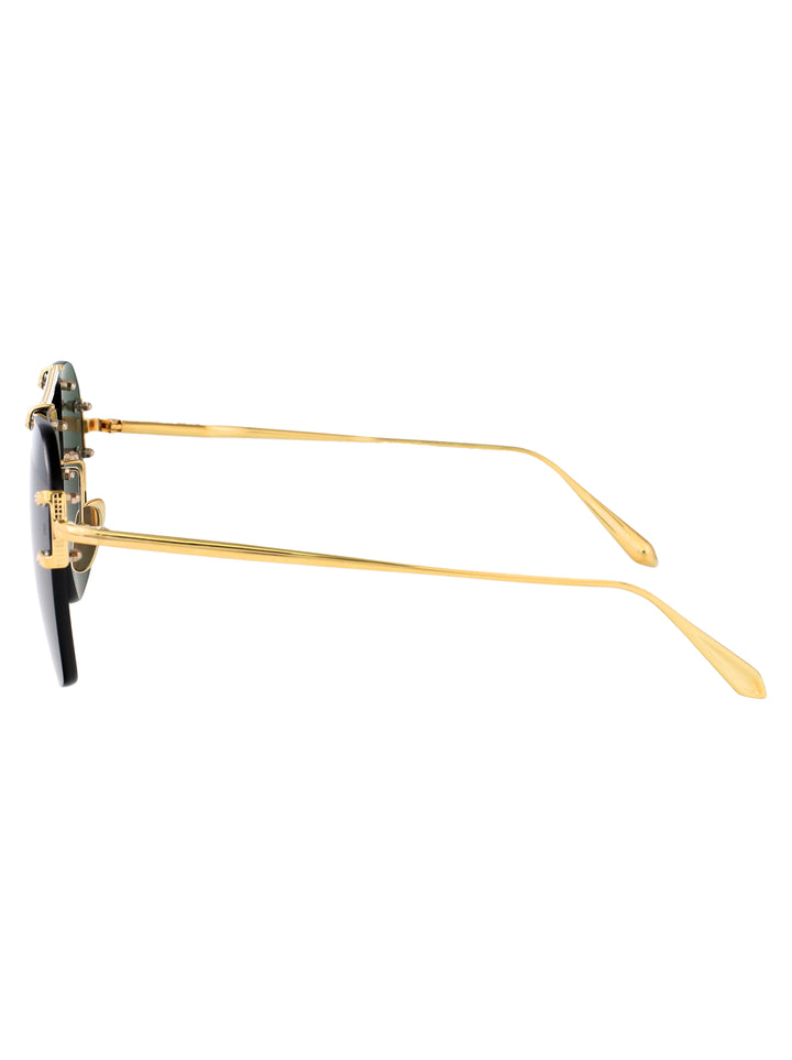Linda Farrow SUNGLASSES - Gold | 1ac3117a2f704f189389c27c1dd7de1513633df2