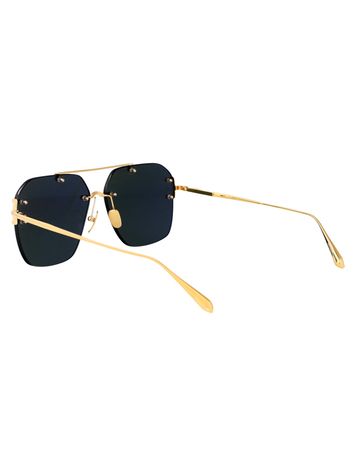 Linda Farrow SUNGLASSES - Gold | 553841dae196440ae7346ca06dc45a636ea4c8a2