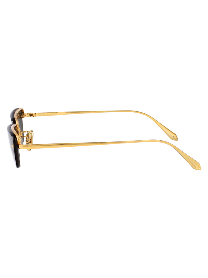 Linda Farrow SUNGLASSES - Gold | 1eb9c18460cf84927ccd16beac348764e32577e3