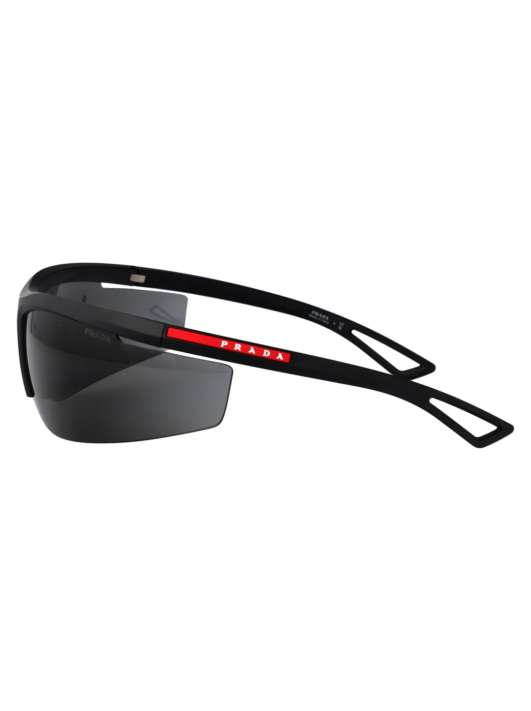 Prada Linea Rossa SUNGLASSES - Black | 4a54f33f0ec8793e2edc77a9bf5b3e3c9a45fe64