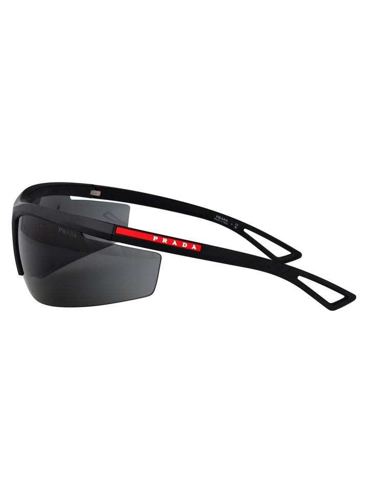 Prada Linea Rossa SUNGLASSES - Black | 4a54f33f0ec8793e2edc77a9bf5b3e3c9a45fe64