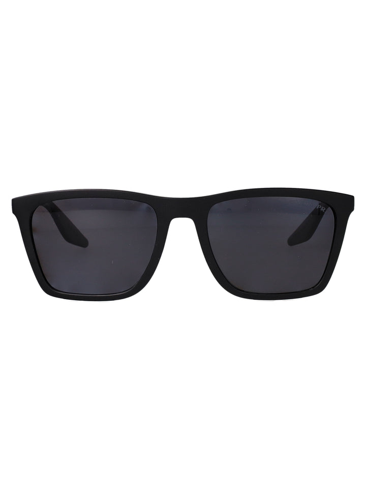 Prada Linea Rossa SUNGLASSES - Black | 045ee22b86be58e631d7dbc9337bb6a86aebdd05