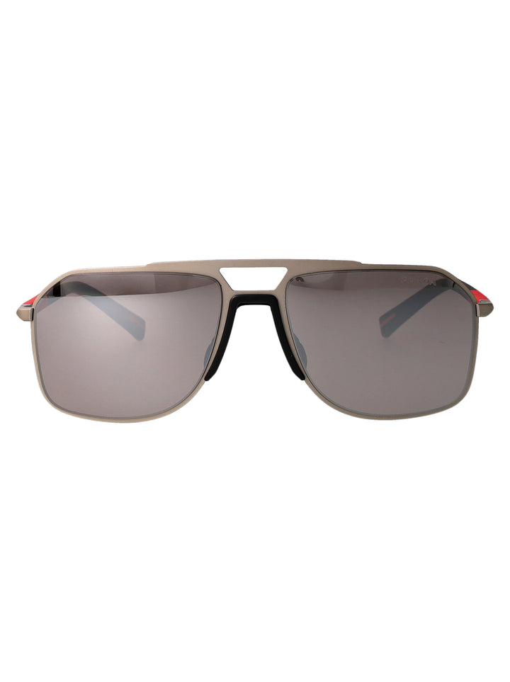 Prada Linea Rossa SUNGLASSES - Silver | 6a6154f3bd1559516e232603228938bbd681c428