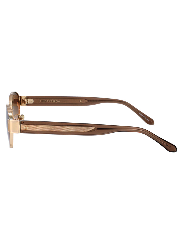 Linda Farrow SUNGLASSES - Gold | d140db365fc96609fb80adde437eca8a6def8608