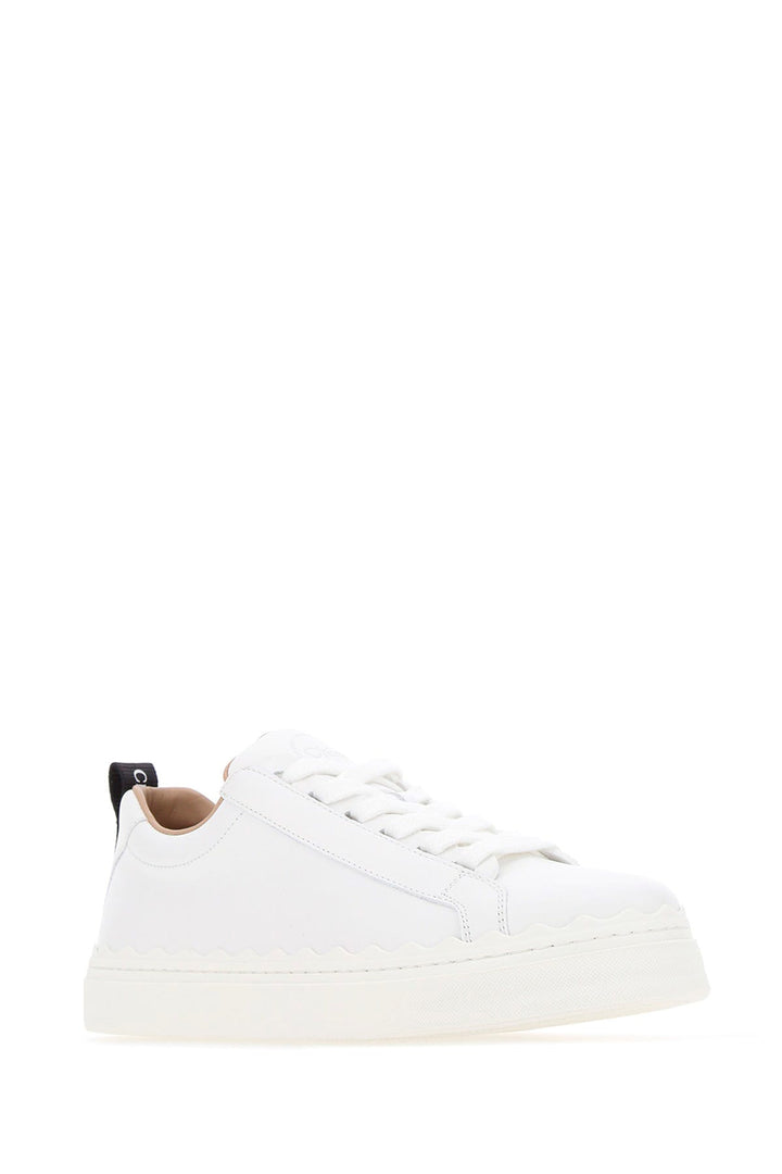 White leather Lauren sneakers