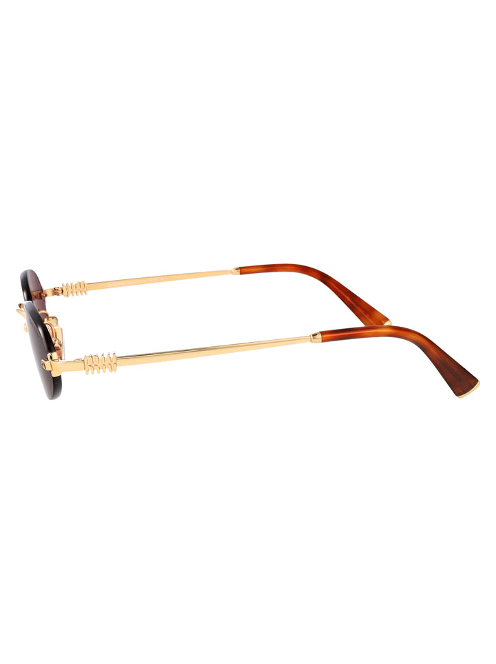 Miu Miu SUNGLASSES - Gold | e1a100adef7ce02fc2717f43c42a6b6f7e03af70