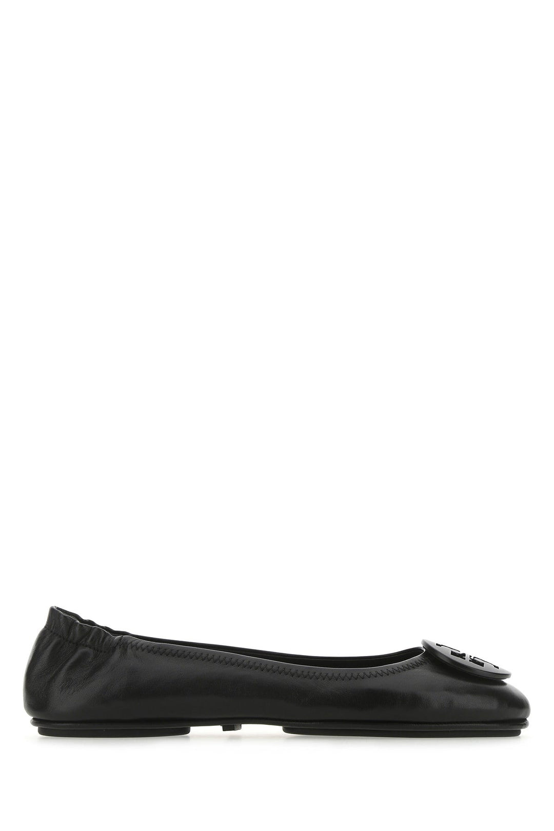 Black nappa leather Minnie ballerinas