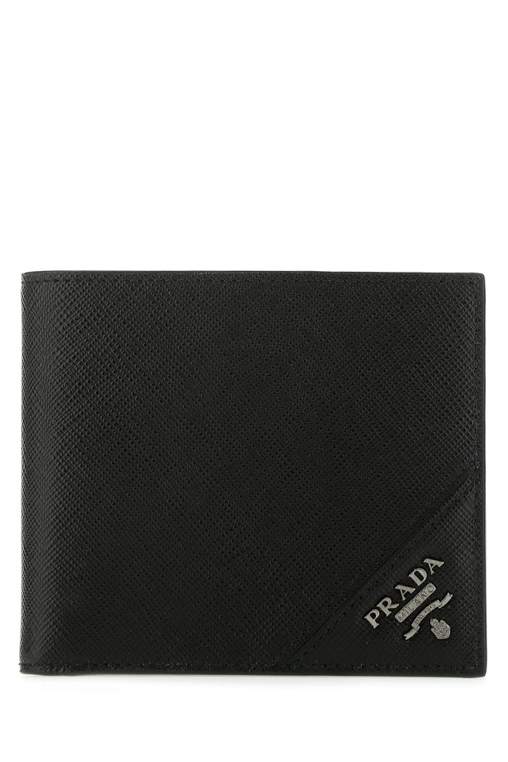 Black leather wallet