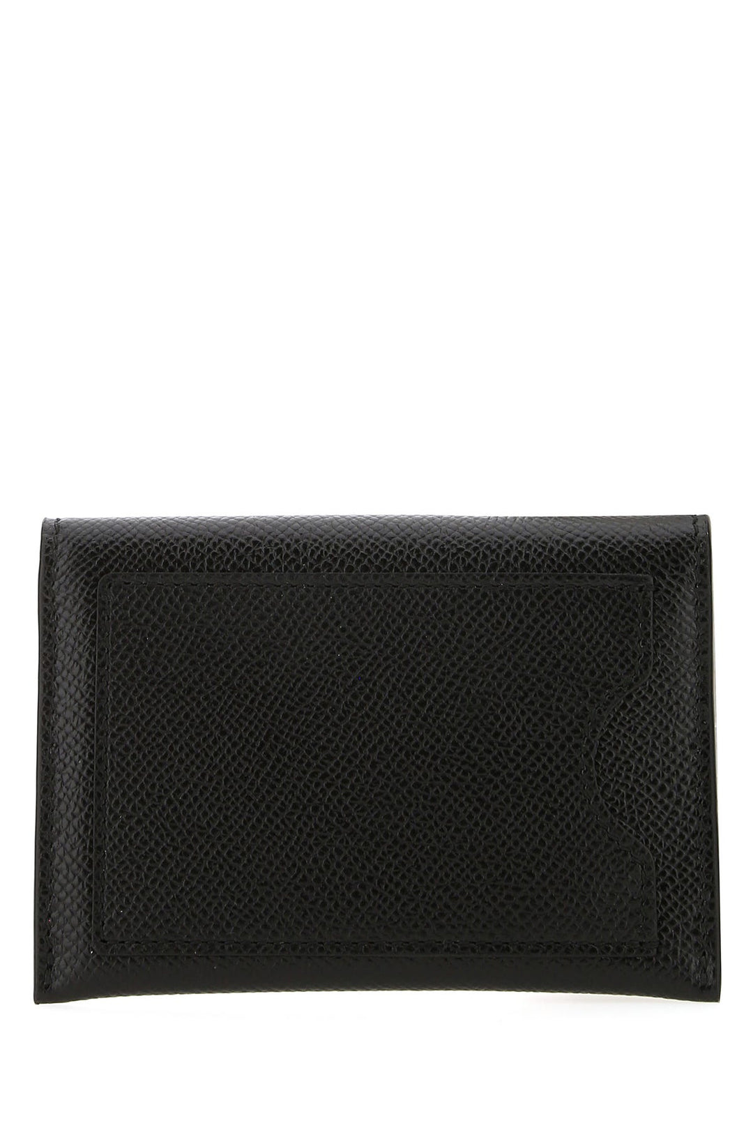 Black leather card holder