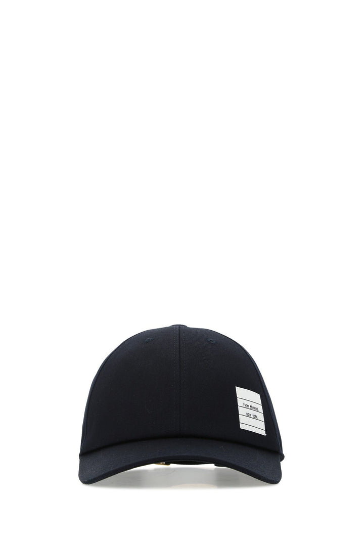 Midnight blue cotton baseball cap