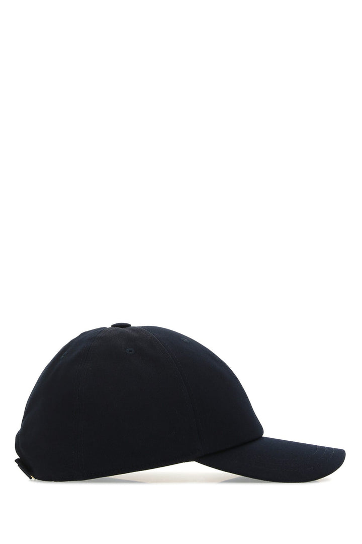 Midnight blue cotton baseball cap