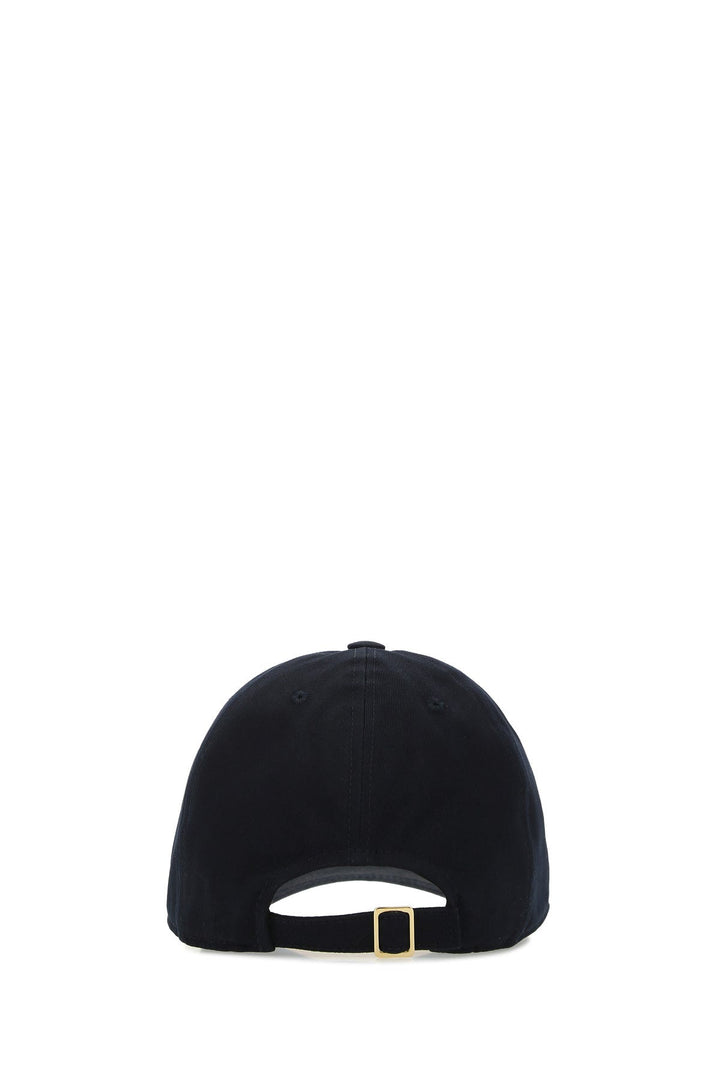 Midnight blue cotton baseball cap