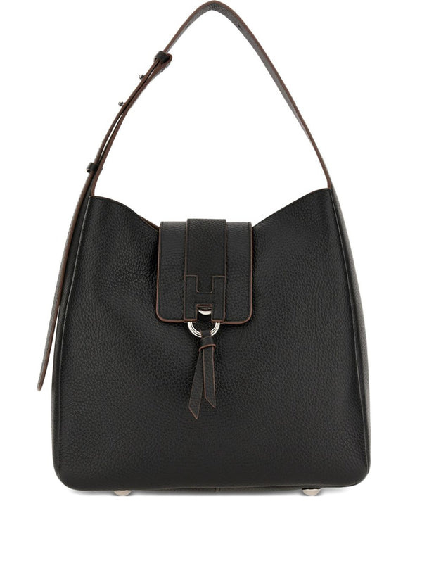 Hogan Trend Leather Hobo Bag