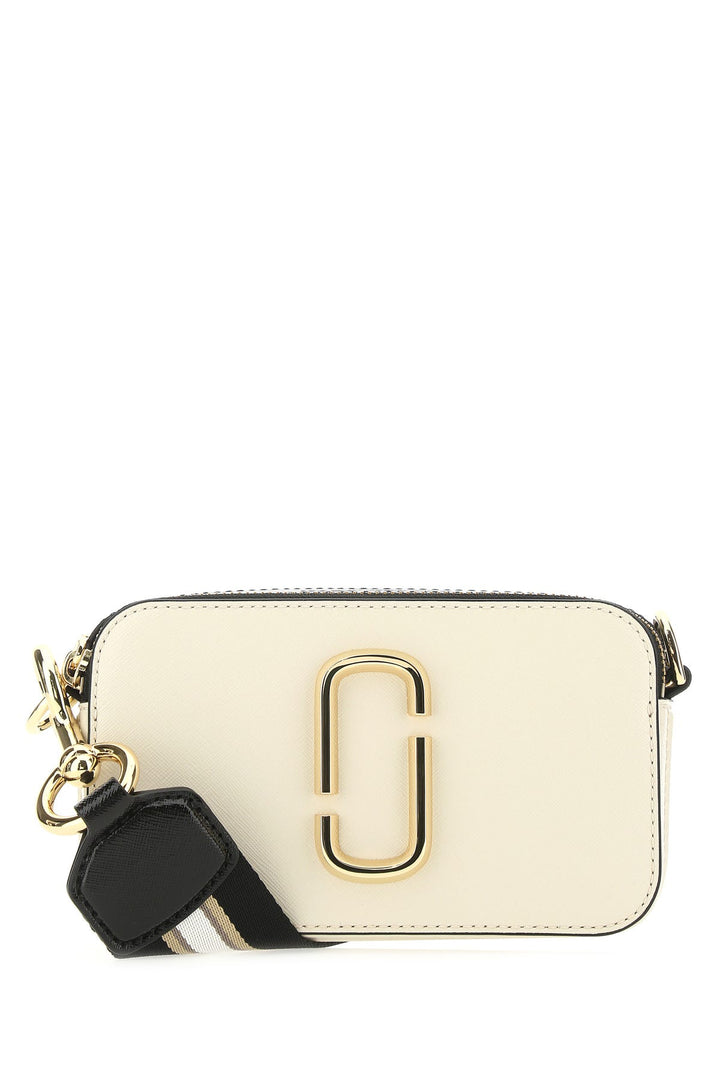 Two-tone leather The Snapshot crossbody bag