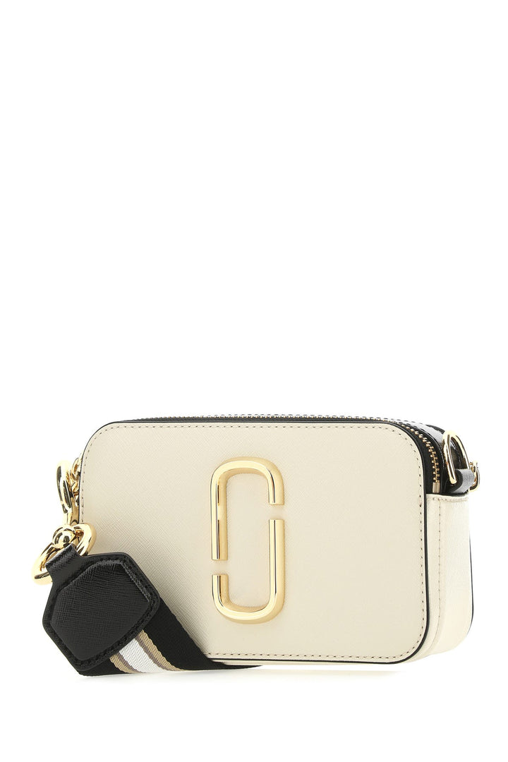 Two-tone leather The Snapshot crossbody bag