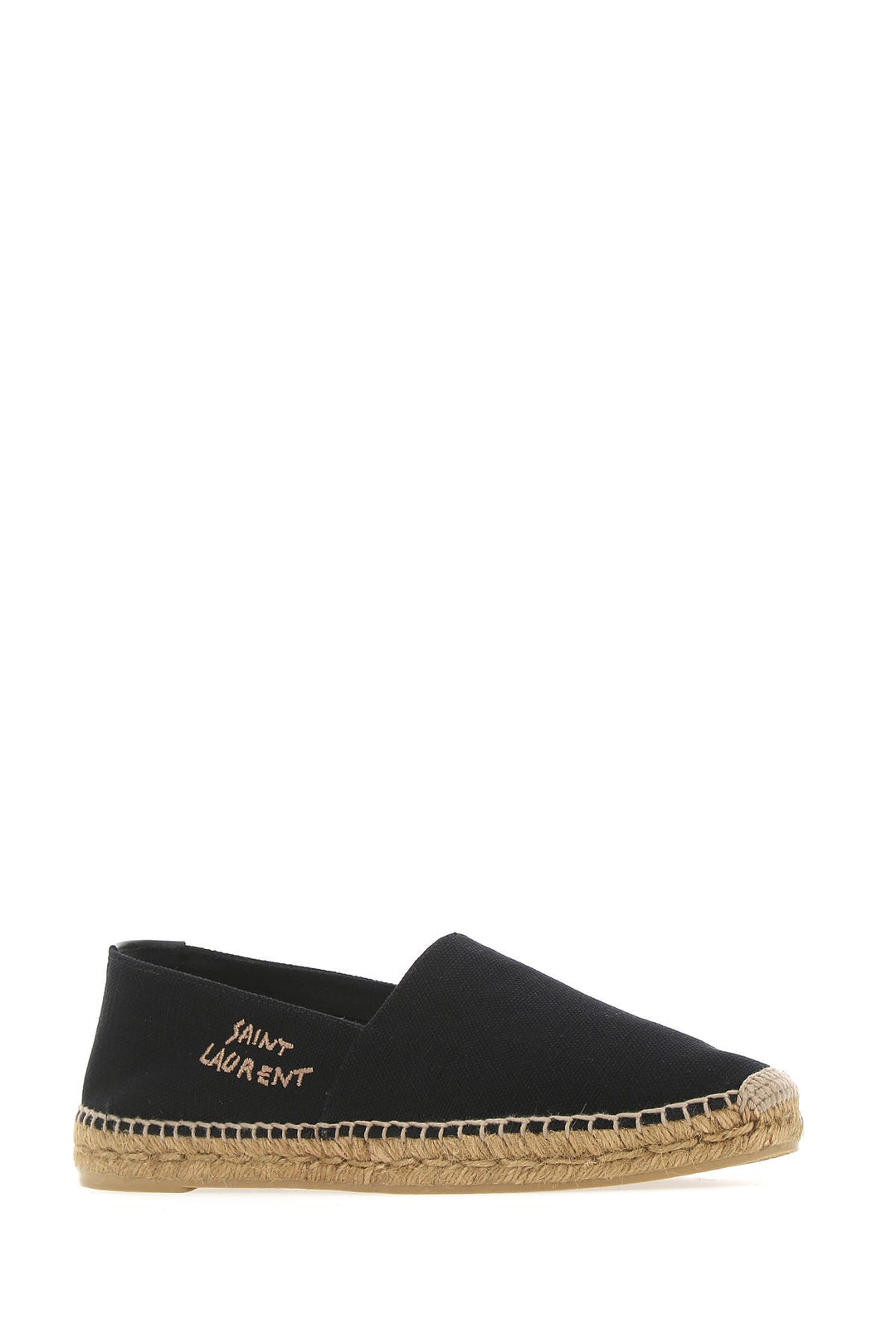 Black canvas espadrilles