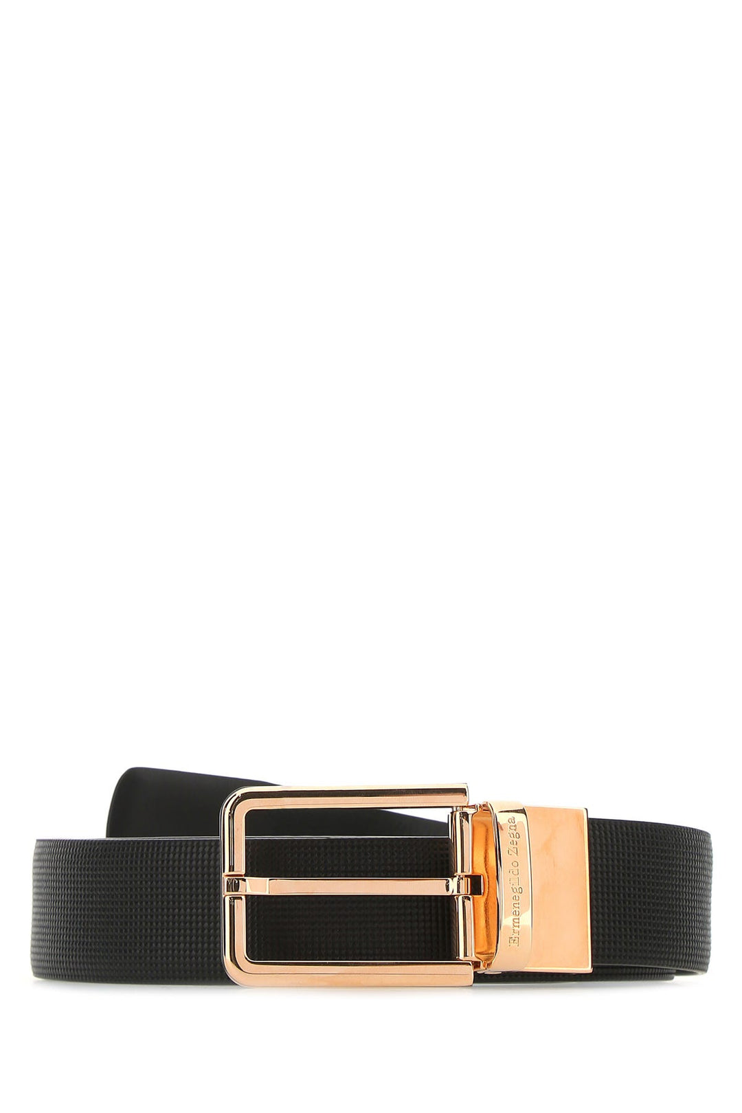 Black leather belt