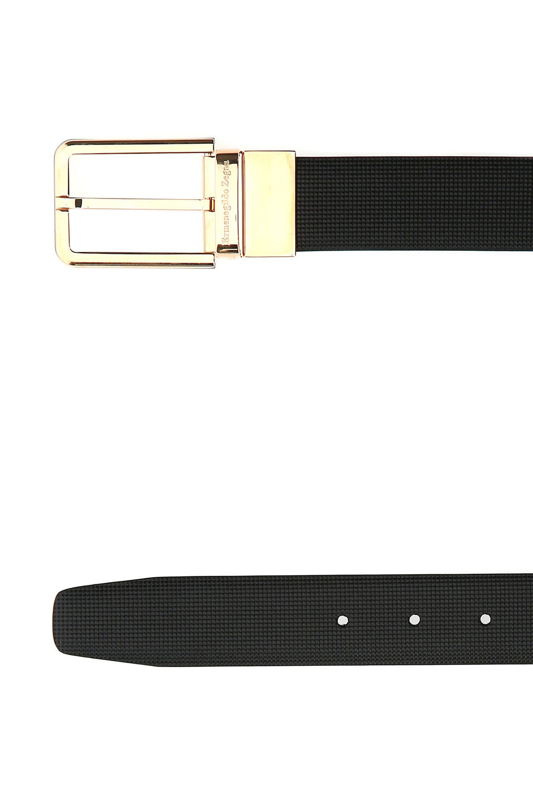 Black leather belt