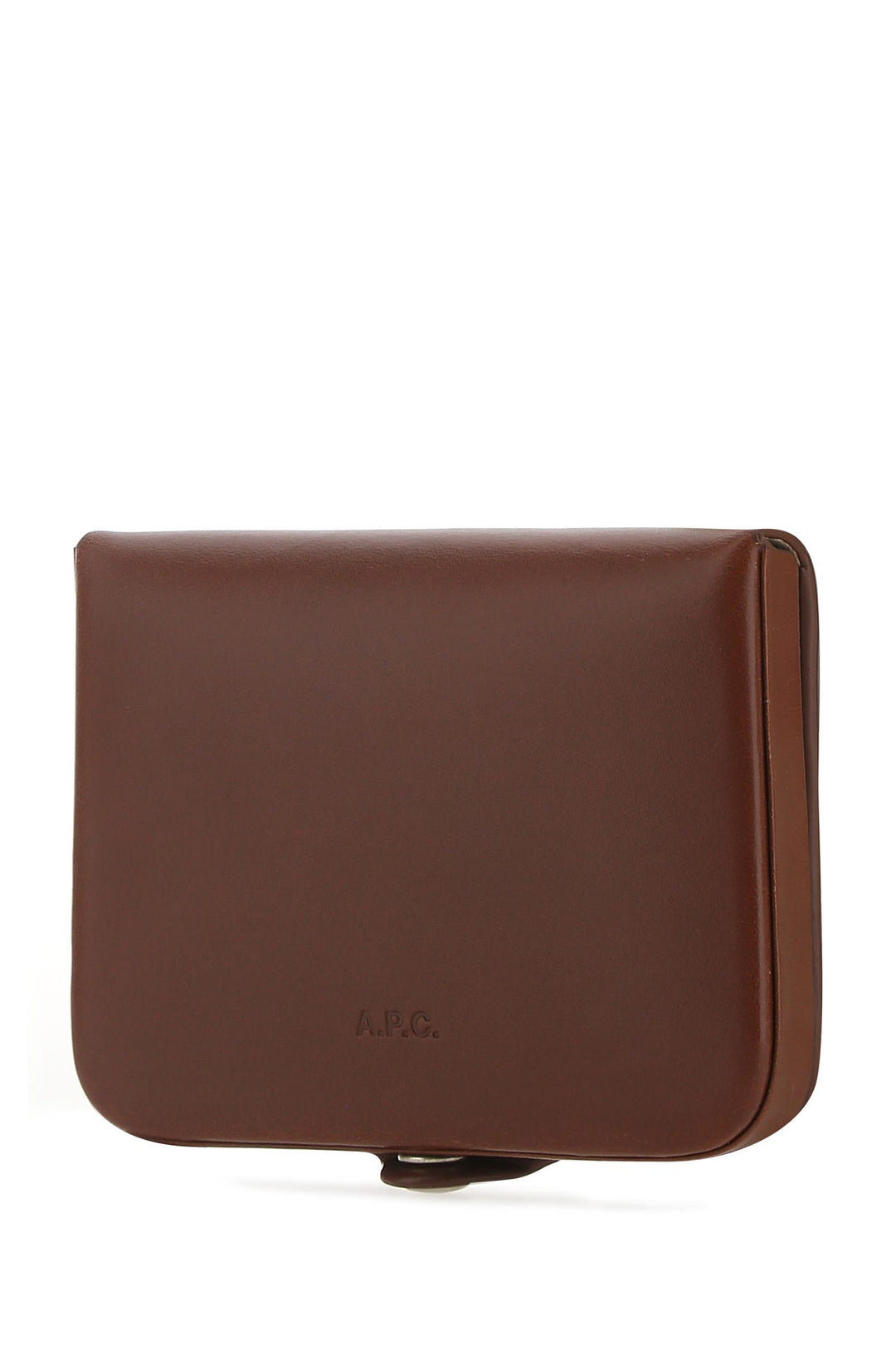 Brown leather card holder