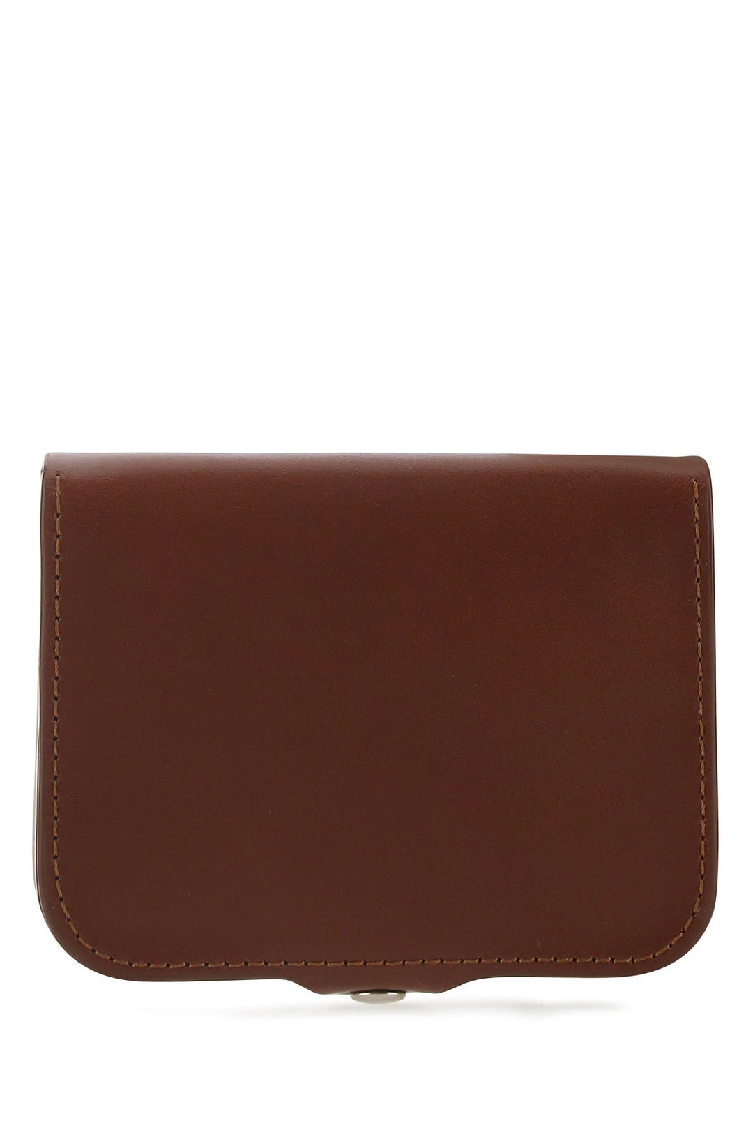 Brown leather card holder