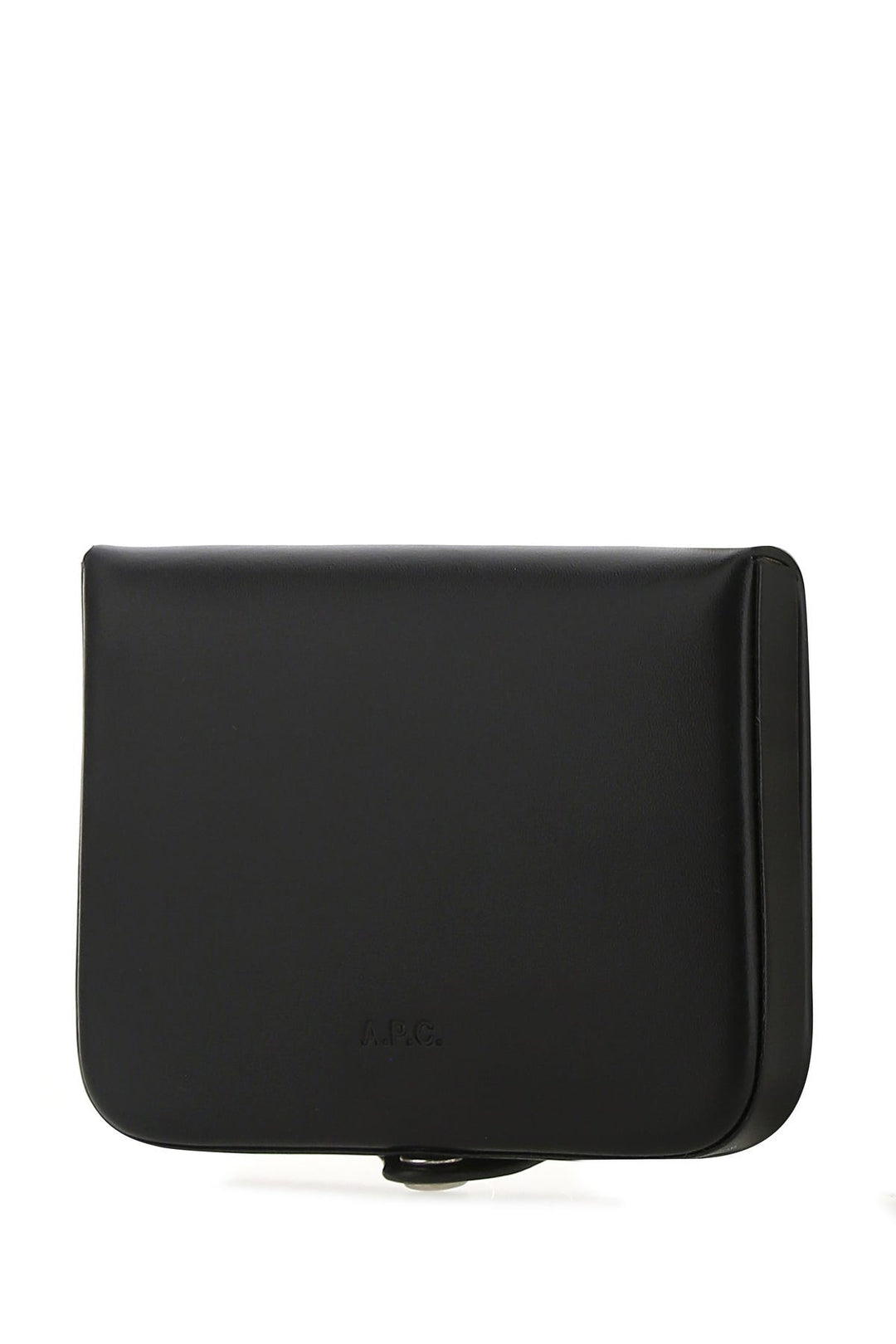 Black leather card holder