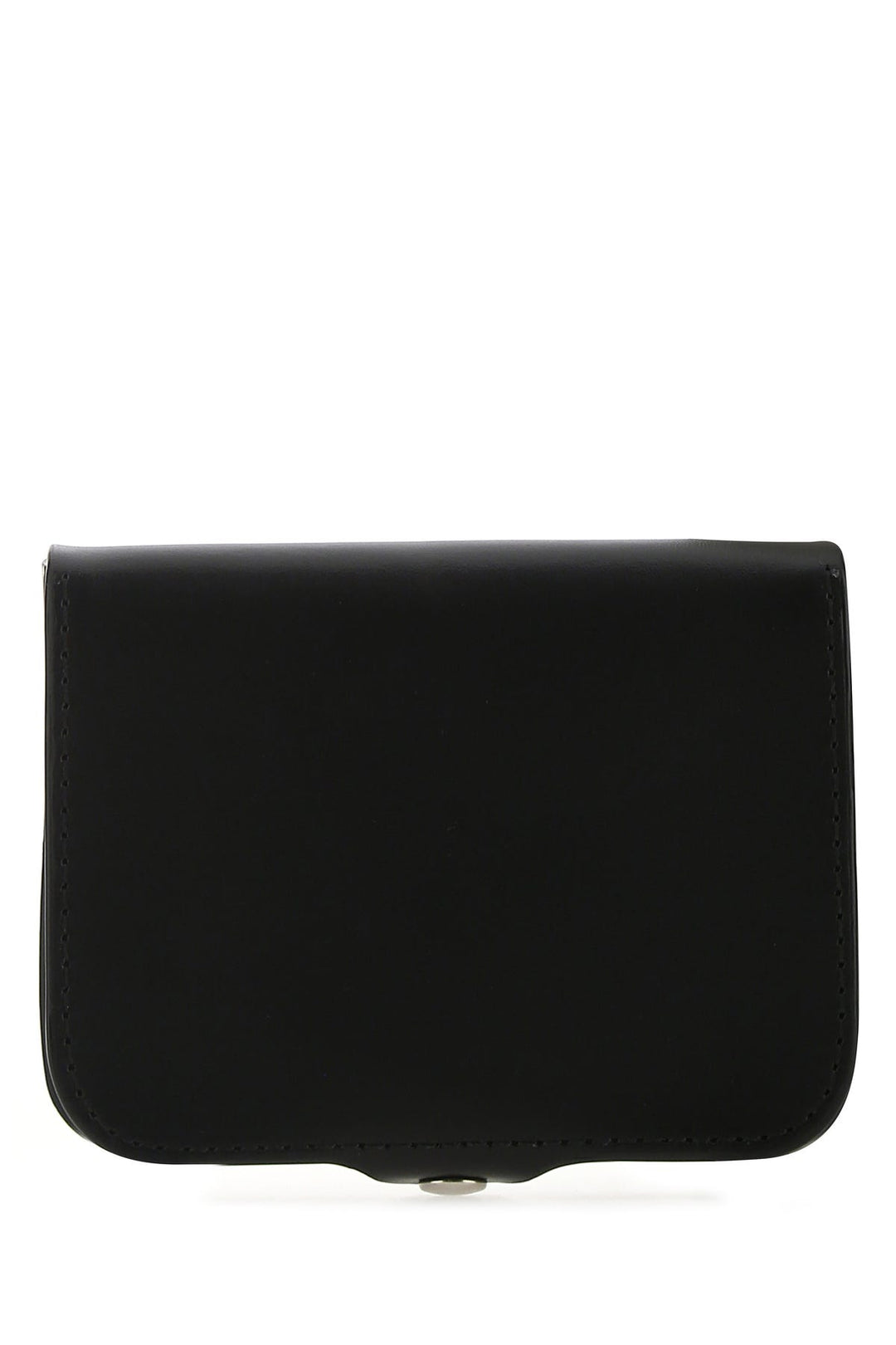 Black leather card holder