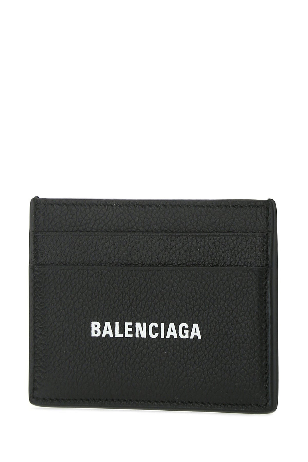 Black leather card holder