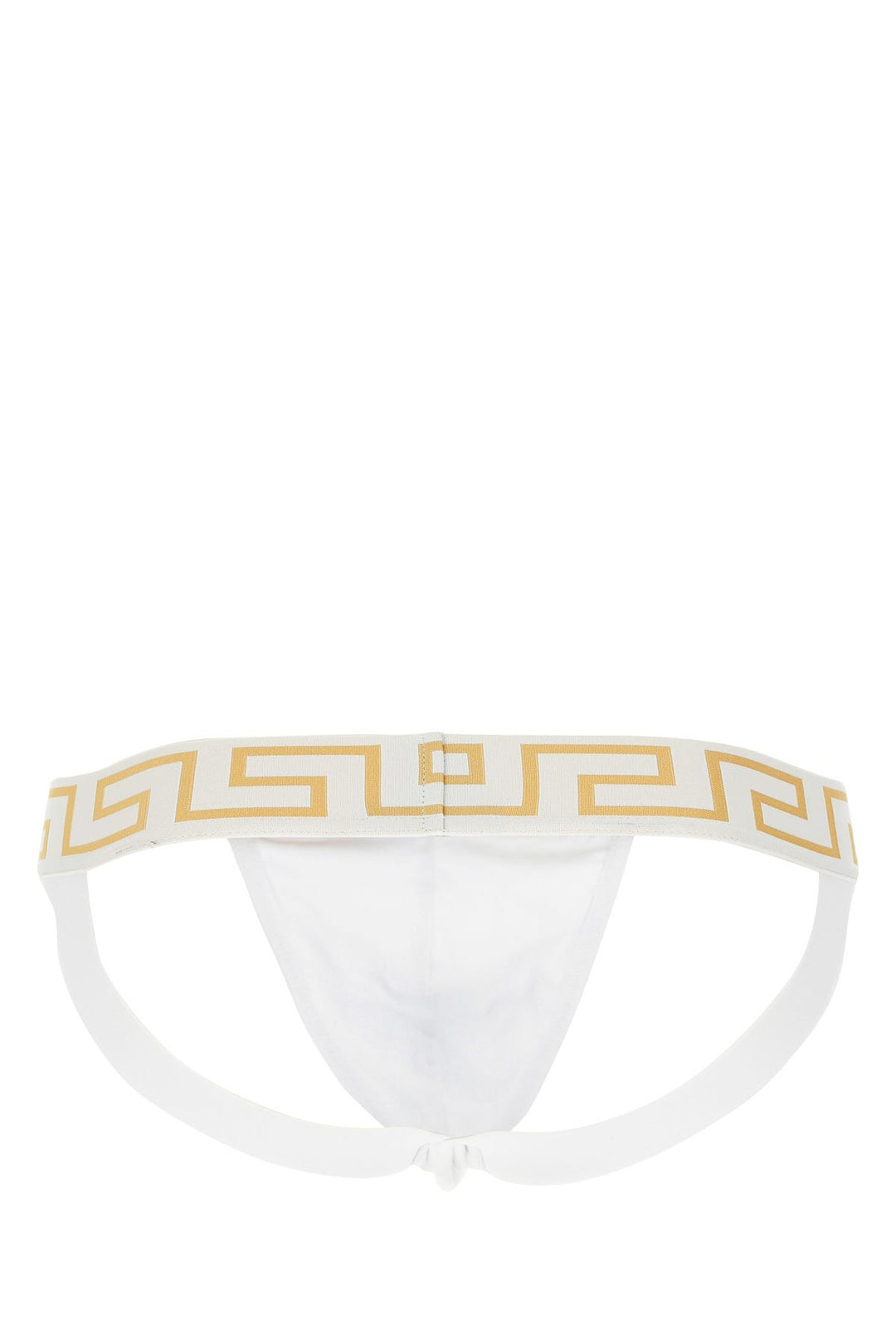 White stretch cotton jockstrap