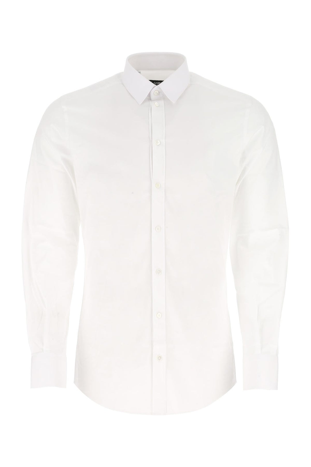 White stretch poplin shirt