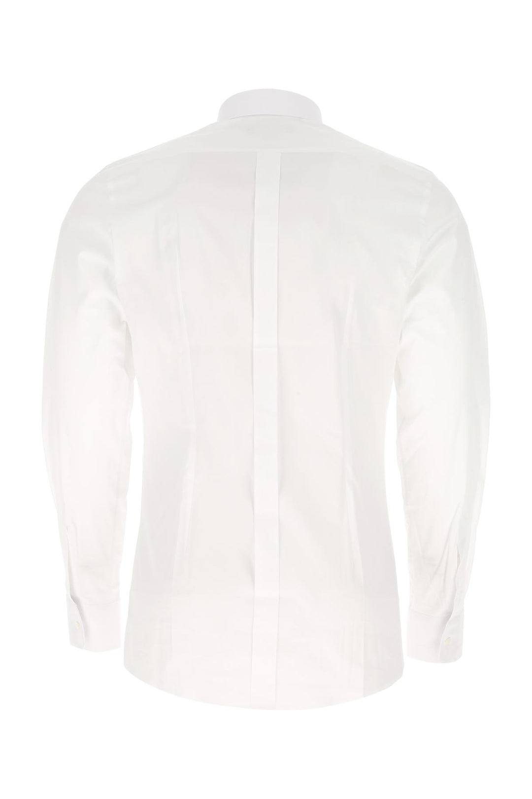 White stretch poplin shirt