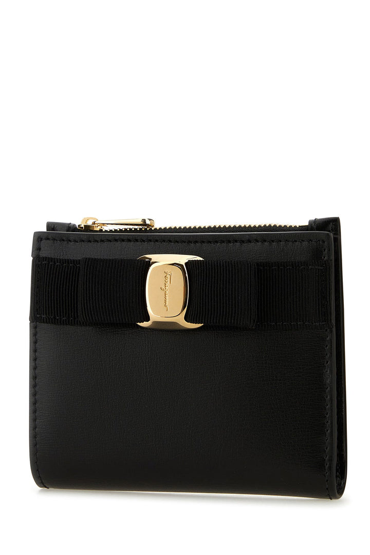 Black leather wallet