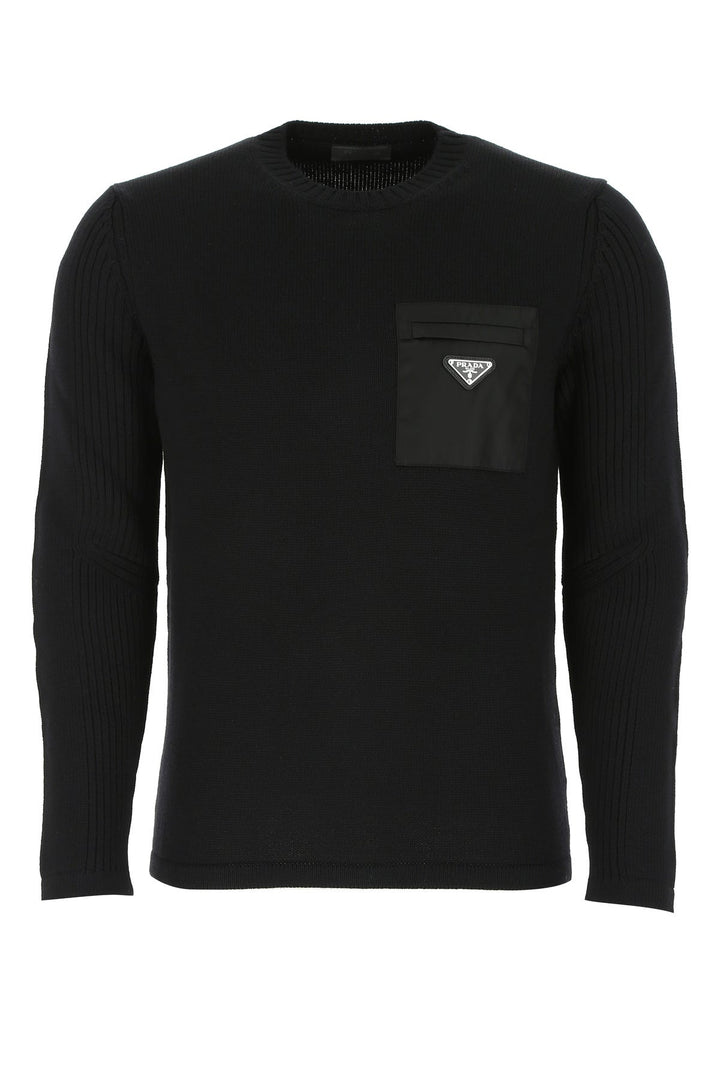 Black wool sweater