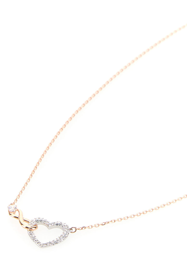 Rose gold metal Hyperbola necklace