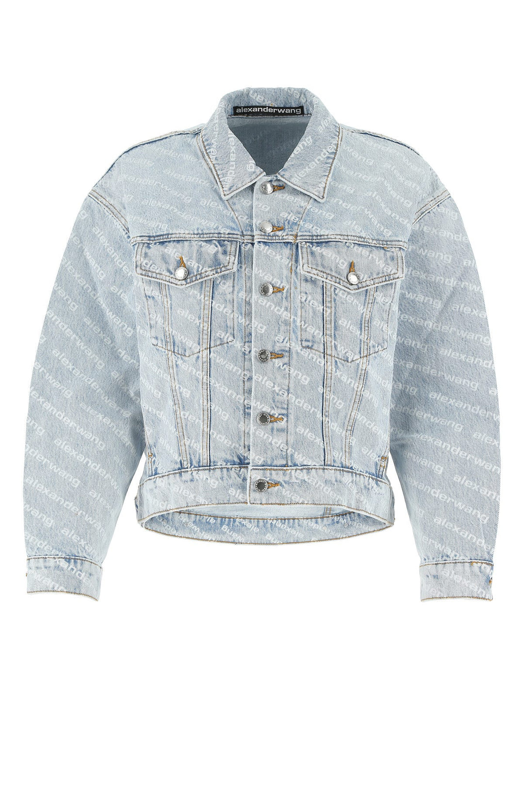 Printed denim jacket