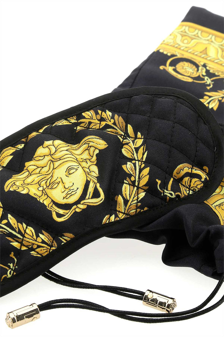 Printed silk eye mask